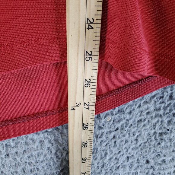 GAP Top Womens Large Red Athletic Fit Lightweight Nylon Long Sleeve Hoodie - Picture 6 of 9